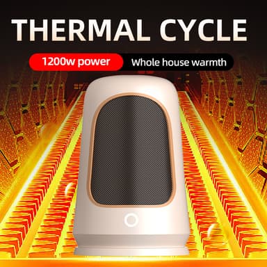 Värmefläkt / rumsvärmare 1200W med snabb uppvärmning och tyst drift Vi