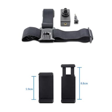 Pannband för GoPro kamera och mobil