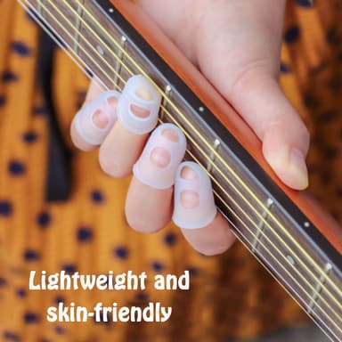 Gitarr fingerskydd silikon 25 st Transparent