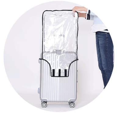 Bagageskydd / skyddsöverdrag för resväska Transparent 24 inch