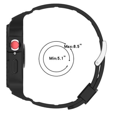 Klockarmband med skyddsfodral för Huawei Watch Fit 3 Svart