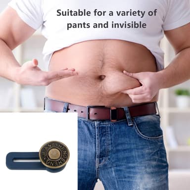 Midjeförlängare för jeans, kjolar och byxor 5-pack Blå