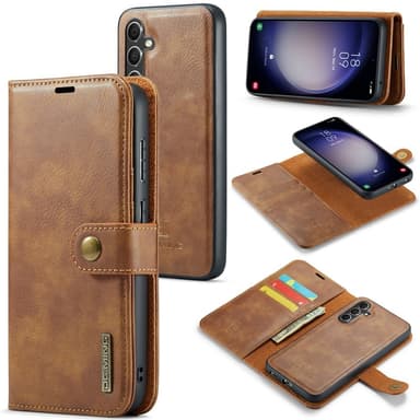 DG MING Samsung A16 2-i-1 Magnet Plånboksfodral - Brun