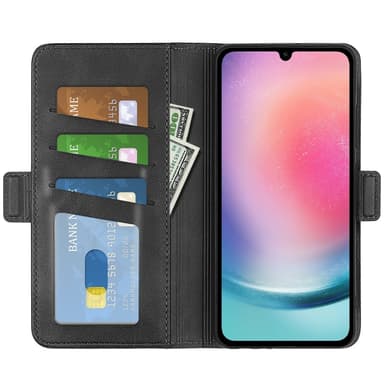 SKALO Samsung A16 Premium Plånboksfodral - Svart