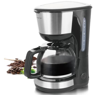 EMERIO CME-122933 Kaffebryggare Svart, Silver Kapacitet