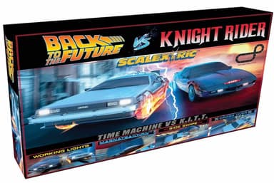 Scalextric Bilbana - Time Machine vs KITT
