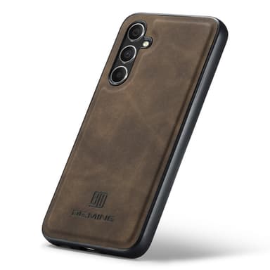DG.MING Samsung A16 Premium PU-Läder Hybrid Skal - Mörkbrun