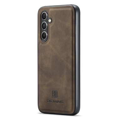 DG.MING Samsung A16 Premium PU-Läder Hybrid Skal - Mörkbrun