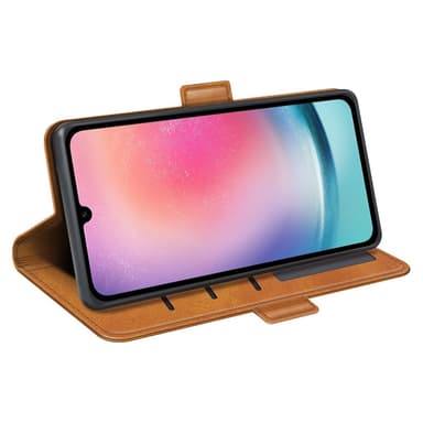 SKALO Samsung A16 Premium Plånboksfodral - Brun