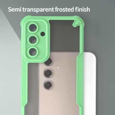 SKALO Samsung A16 Armor Hybrid Frosted Skal - Grön
