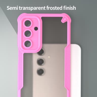 SKALO Samsung A16 Armor Hybrid Frosted Skal - Rosa