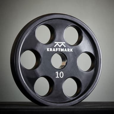 Kraftmark Internationella Viktskivor 50 mm PU Med Handtag, Viktskiva Gummerade 2,5 kg