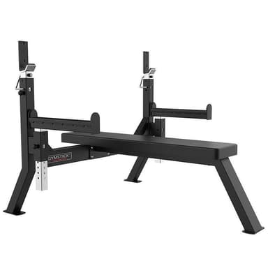 Gymstick Bench Press PRO10.0, Träningsbänk med skivstångsställning