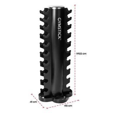 Gymstick Tower Rack For Chrome Dumbbells, Ställning hantlar