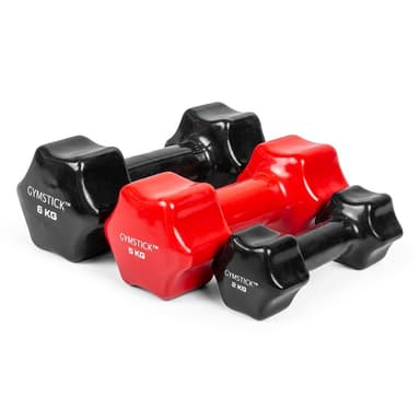 Gymstick Studio Dumbbell, Hantlar Gummi 3 kg