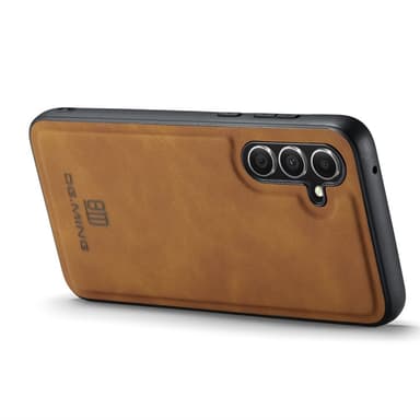 DG.MING Samsung A16 Premium PU-Läder Hybrid Skal - Brun