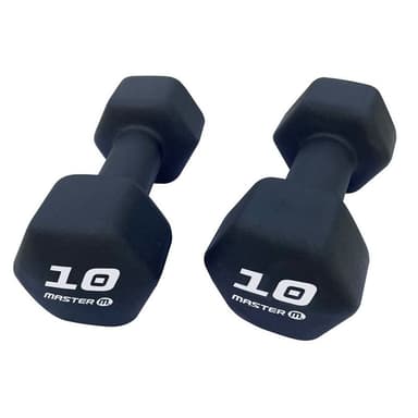 Master Fitness Neoprenhantlar i par, Hantlar Neoprene 10 kg