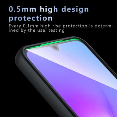 SKALO Samsung A16 Skin-touch Hybrid Skal - Svart