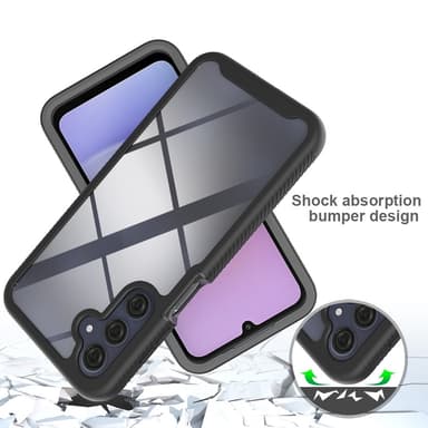SKALO Samsung A16 Shockproof Clear Hybrid Skal - Lila