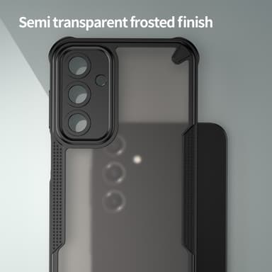 SKALO Samsung A16 Armor Hybrid Frosted Skal - Svart