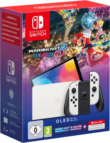 Nintendo Switch OLED-spelkonsol med Mario Kart 8