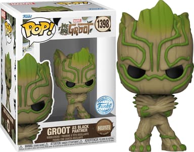Funko Marvel actionfigur (Groot as Black Panther)