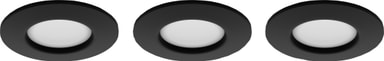 Philips Hue WCA Slim liten infälld LED-lampa (3 pack) (svart)