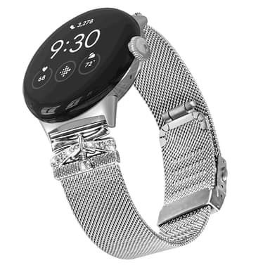 Klockarmband i rostfritt stål för Google Pixel Watch1/2 Silver