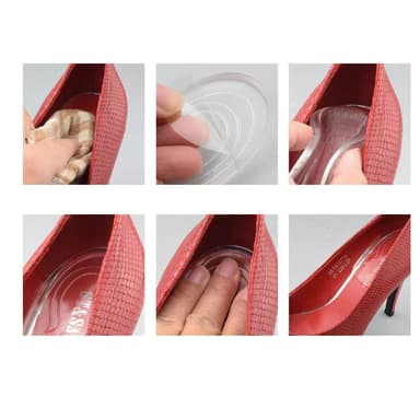 Male Model Silicone Invisible Heightening Insoles 1 Par Transparent In