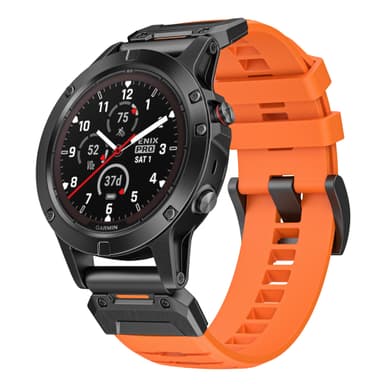 22 mm klockarmband för Garmin Fenix 3/5/5X/6X/7X Orange