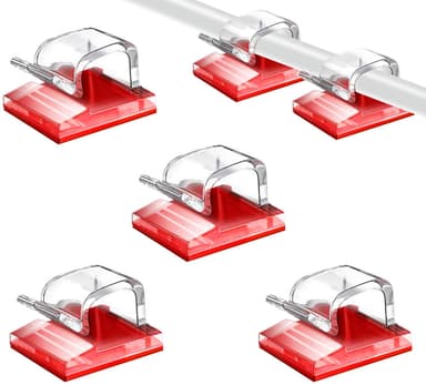 Självhäftande kabelhållare 50-pack Transparent