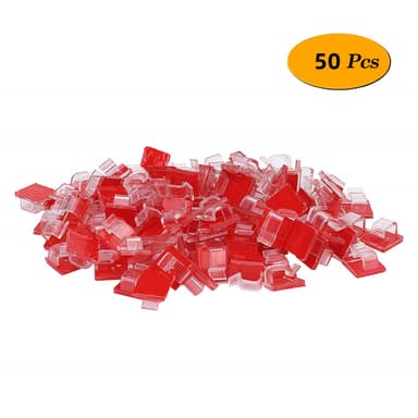 Självhäftande kabelhållare 50-pack Transparent