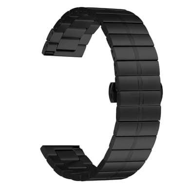 Klockarmband i rostfritt stål för Huawei GT2/3/Huami/Samsung 22mm Svar