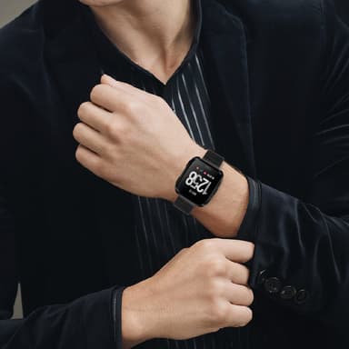 Klockarmband i rostfritt stål för Huawei GT2/3/Huami/Samsung 22mm Svar