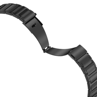 Klockarmband i rostfritt stål för Xiaomi Haylou RT2 LS10, 22mm Svart