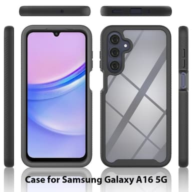 SKALO Samsung A16 Shockproof Clear Hybrid Skal - Lila