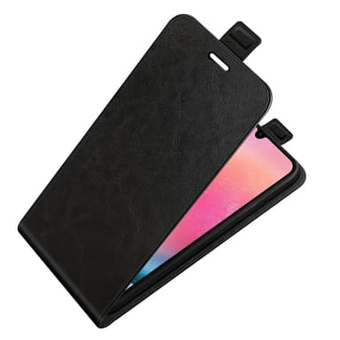 SKALO Samsung A16 Vertical Flip PU-Läder Plånboksfodral - Svart