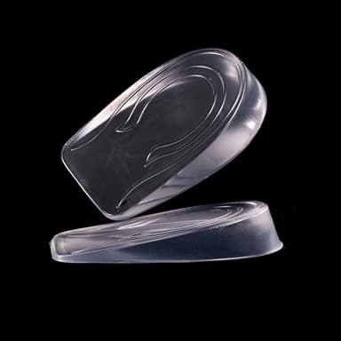 Male Model Silicone Invisible Heightening Insoles 1 Par Transparent In