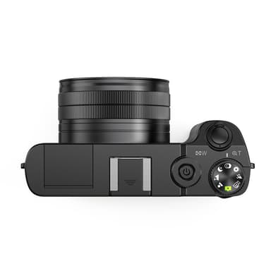 4K Digitalkamera med fram- och bakkamera, 32GB minneskort (DC218)