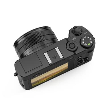 4K Digitalkamera med fram- och bakkamera, 32GB minneskort (DC218)