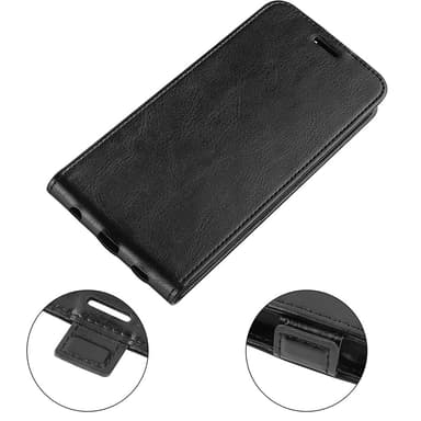 SKALO Samsung A16 Vertical Flip PU-Läder Plånboksfodral - Svart