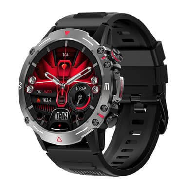 Smartwatch / sportklocka med Bluetooth-samtal Svart
