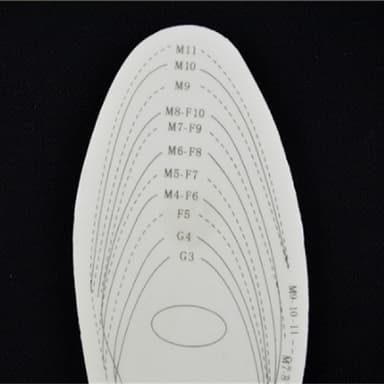 Iläggssulor stötdämpande skoinlägg (35-44) Vit 30 cm