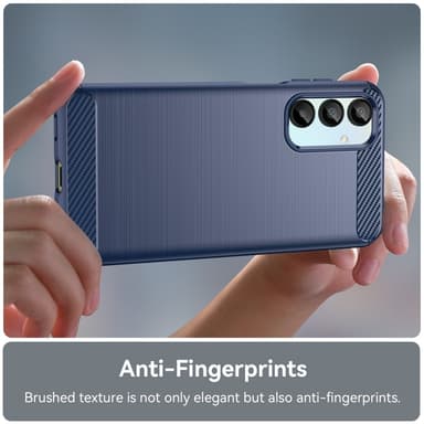 SKALO Samsung A16 Armor Carbon Stöttåligt TPU-skal - Blå