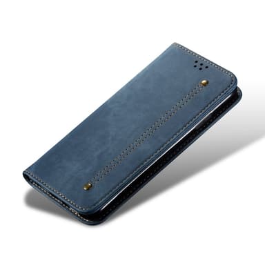 SKALO Samsung A16 Jeans Plånboksfodral - Blå