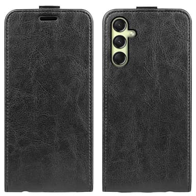 SKALO Samsung A16 Vertical Flip PU-Läder Plånboksfodral - Svart