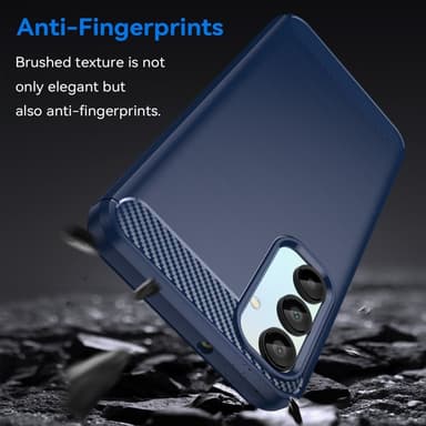 SKALO Samsung A16 Armor Carbon Stöttåligt TPU-skal - Blå