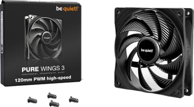 be quiet! PURE WINGS 3 120mm höghastighets-PWM-fläkt (svart)