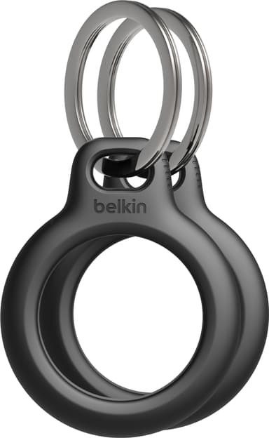 Belkin Secure AirTag hållare med nyckelring 2pk (svart)