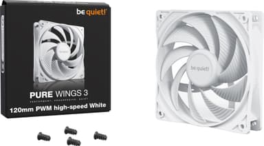 be quiet! PURE WINGS 3 120mm höghastighets-PWM-fläkt (vit)